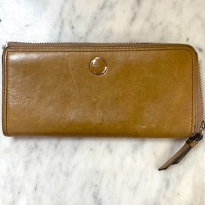 Coach tan leather wallet